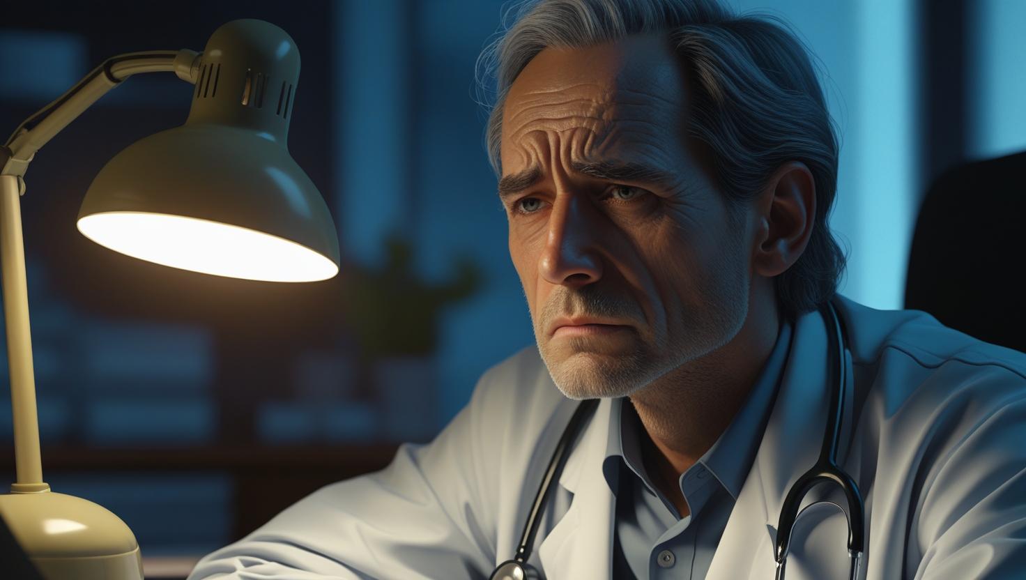 Burned out physician